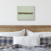 Poll Herefords Canvas Afdruk (Insitu (Slaapkamer))