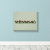 Poll Herefords Canvas Afdruk (Insitu (Houten vloer))