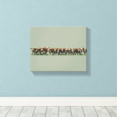 Poll Herefords Canvas Afdruk (Insitu (Houten vloer))