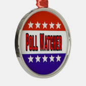 Poll Watcher Metalen Ornament (Rechts)