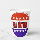 Poll Watcher Papieren Bekers (Achterkant)