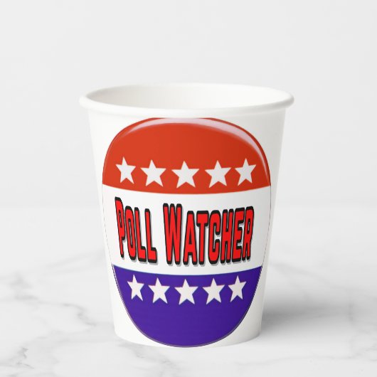 Poll Watcher Papieren Bekers (Voorkant)