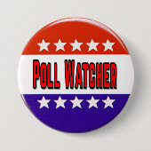 Poll Watcher Ronde Button 7,6 Cm (Voorkant)
