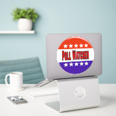 Poll Watcher Sticker (Laptop op bureau)