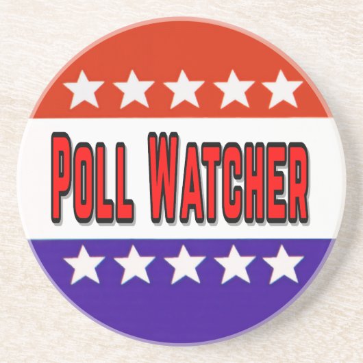 Poll Watcher Zandsteen Onderzetter (Voorkant)
