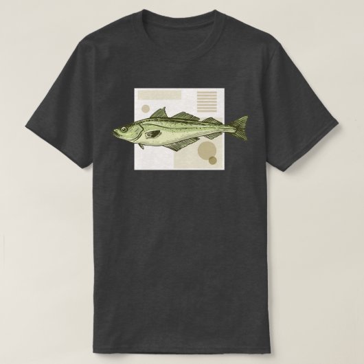 Pollack pollock fish t-shirt (Design voorkant)