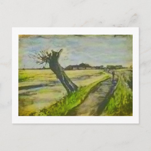 Pollard Willow Van Gogh Fine Art Painting Briefkaart (Voorkant)