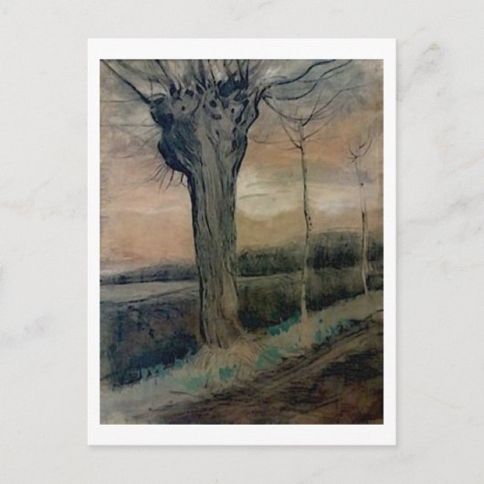 Pollard Willow Van Gogh Fine Art Painting Briefkaart (Voorkant)