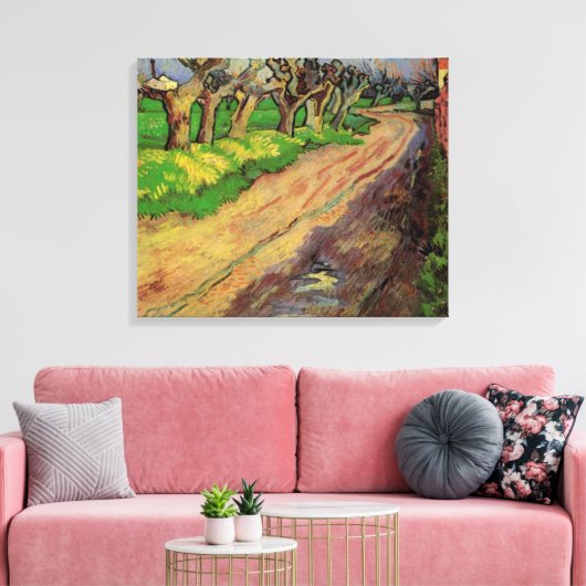 Pollard Willows door Vincent van Gogh Canvas Afdruk (Insitu (Woonkamer))