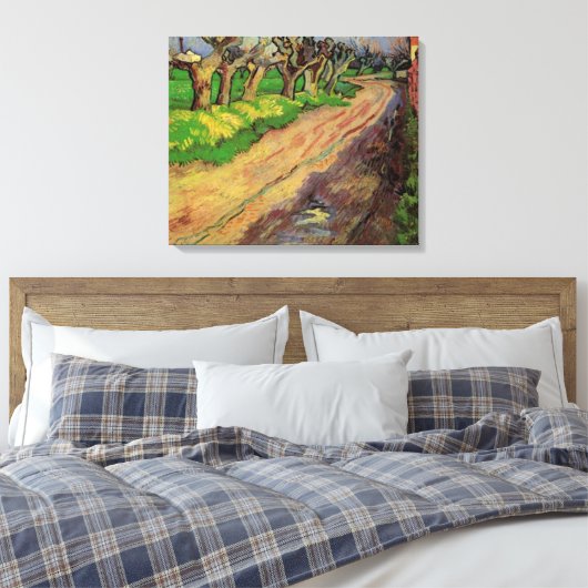 Pollard Willows door Vincent van Gogh Canvas Afdruk (Insitu (Slaapkamer))