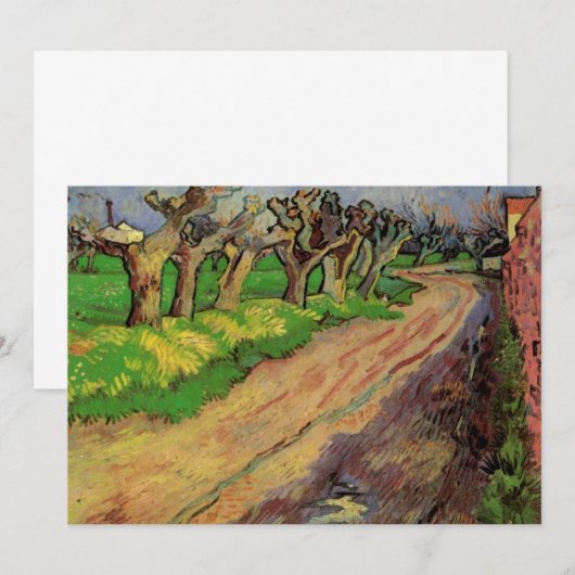 Pollard Willows door Vincent van Gogh Kaart (Voorkant / Achterkant)