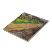 Pollard Willows door Vincent van Gogh Tegeltje (Zijkant)