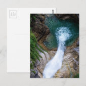 Pollat River Waterfall - Neuschwanstein Castle Briefkaart (Voorkant / Achterkant)