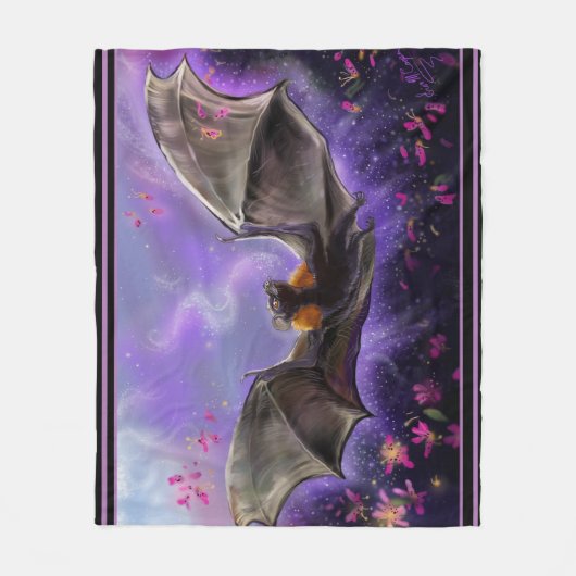 Pollen en stardust Flying Fox Fleece Deken (Voorkant)