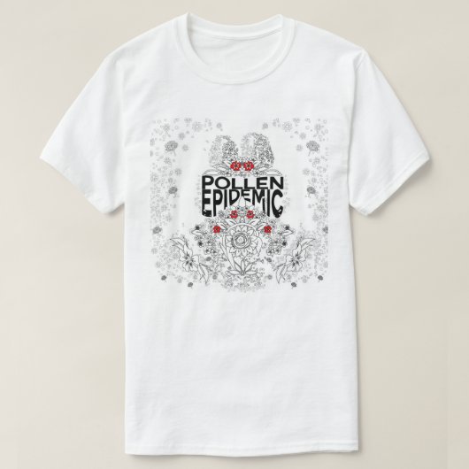 Pollen epidemisch t-shirt (Design voorkant)