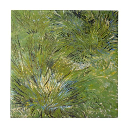 Pollen gras door Vincent van Gogh Tegeltje (Voorkant)