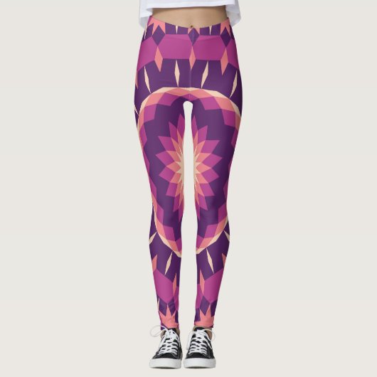 Pollen-tegelpatroon Leggings (Voorkant)