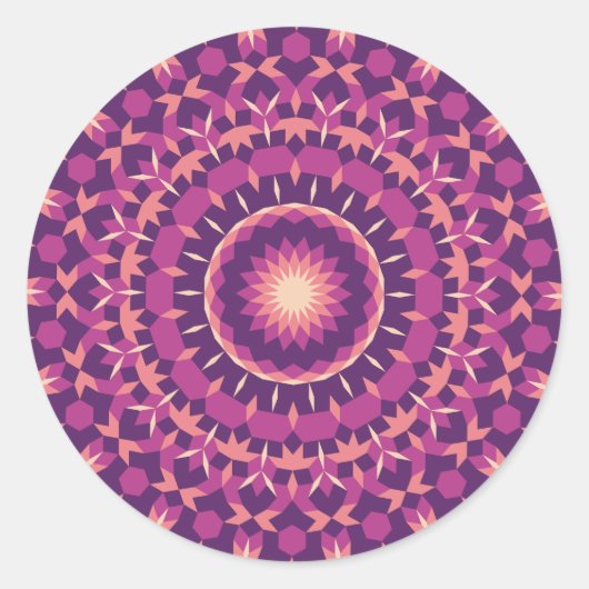 Pollen Tiling Pattern Ronde Sticker (Voorkant)