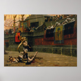 Pollice Verso — met een draaiende duim Poster