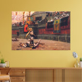 Pollice Verso verpakt canvas 53,5 x 35,5 inch Afdruk (Insitu (Woonkamer))