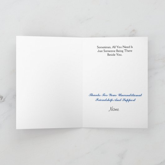 Polliceman K-9 Dog Support-vriendschapskaart Kaart (Binnen)