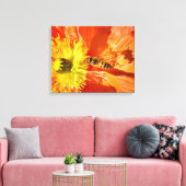 Pollinatie in Oranje en gele canvasomslag Canvas Afdruk (Insitu (Woonkamer))