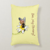 Pollinating Bumble Bee on a Flower Customized Accent Kussen (Voorkant(Verticaal))