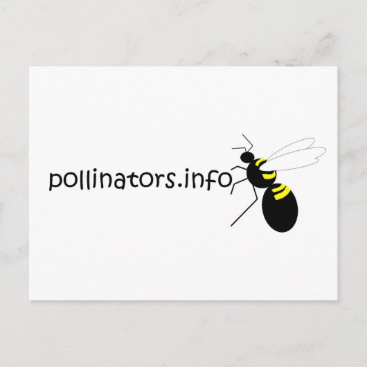 pollinators.info postcard briefkaart (Voorkant)