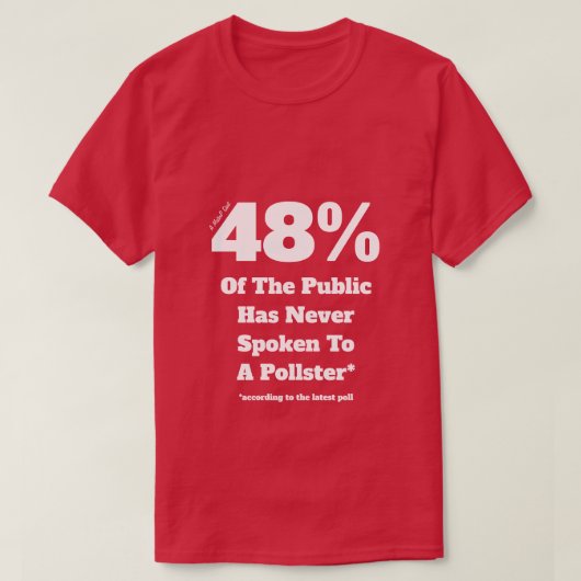 Polling op 48 procent - een MisterP-Shirt T-shirt (Design voorkant)