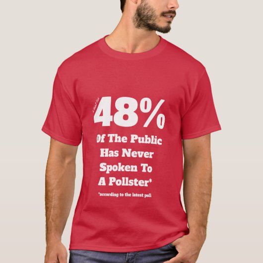 Polling op 48 procent - een MisterP-Shirt T-shirt (Voorkant)