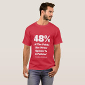 Polling op 48 procent - een MisterP-Shirt T-shirt (Voorkant volledig)