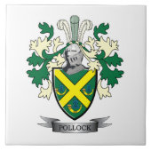 Pollock Family Crest Coat of Arms Tegeltje (Voorkant)