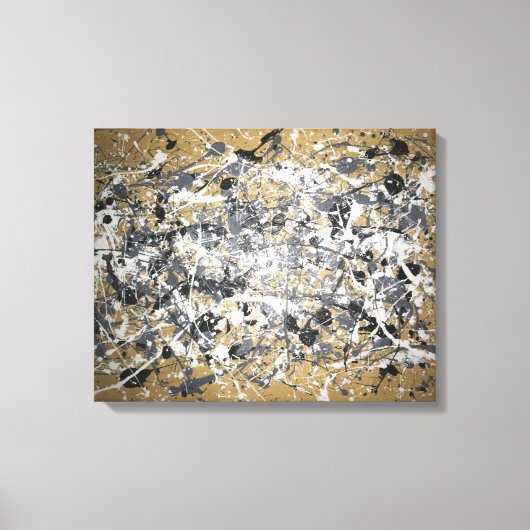 Pollock reproductie canvas afdruk (Voorkant)