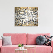 Pollock reproductie canvas afdruk (Insitu (Woonkamer))