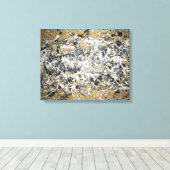 Pollock reproductie canvas afdruk (Insitu (Houten vloer))