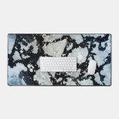 Pollock stijl vlekken betonnen loft modern grijs bureaumat (Keyboard & Muis)