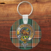 Pollock Tartan & Badge Sleutelhanger (Voorkant)