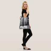 Pollok Park bomen in de sneeuw Tote Bag (Op model)