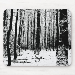 Pollok Park Bomen in Winter Muismat