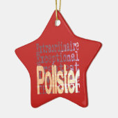 Pollster Extraordinaire Keramisch Ornament (Links)