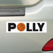Polly Basketball Bumpersticker (Op auto)