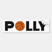 Polly Basketball Bumpersticker (Voorkant)