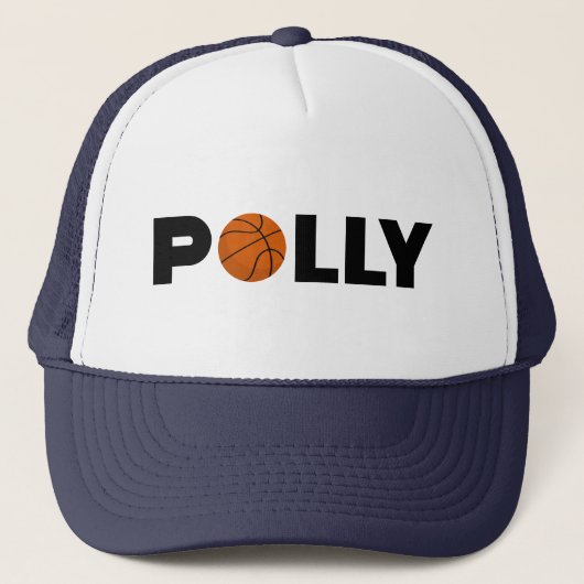 Polly Basketball Trucker Hat Trucker Pet (Voorkant)