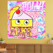 Polly Cake - Tortina - Canvas Afdruk (Insitu (Woonkamer))