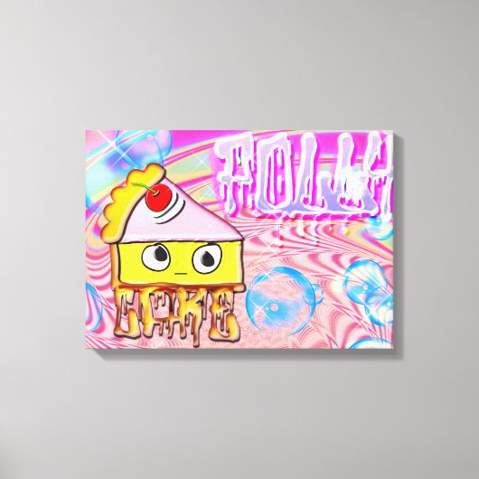 Polly Cake - Tortina - Canvas Afdruk (Voorkant)