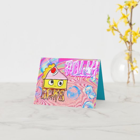 Polly Cake - Tortina - Kaart (Gele Bloem)