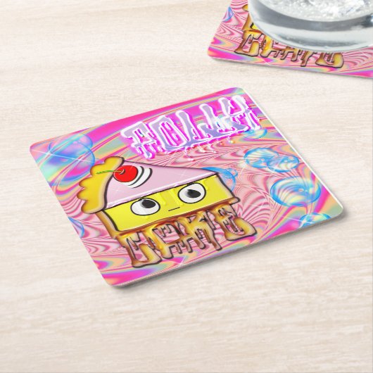 Polly Cake - Tortina - Kartonnen Onderzetters (Schuin)