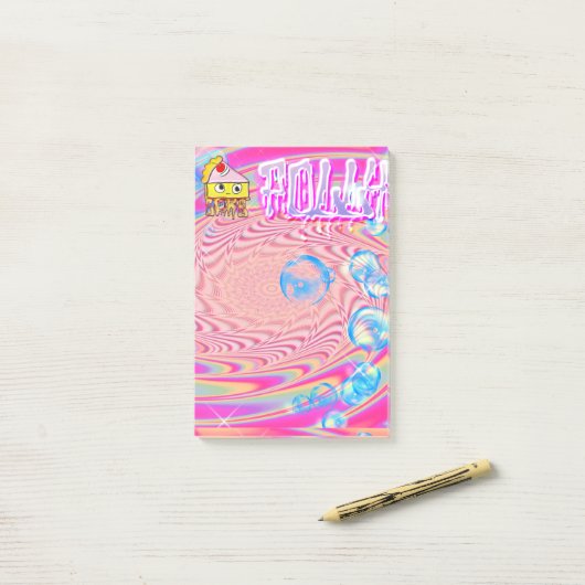 Polly Cake - Tortina - Post-it® Notes (Op bureau)