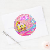 Polly Cake - Tortina - Ronde Sticker (Envelop)