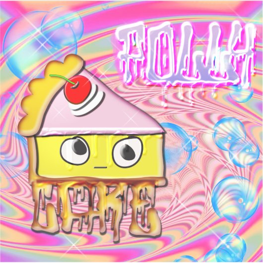 Polly Cake - Tortina - Sticker (Voorkant)